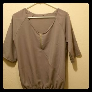 Gray half sleeve shirt - New never worn